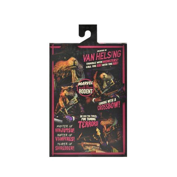 NECA Universal Monsters/Teenage Mutant Ninja Turtles Splinter as Van Helsing 7" Action Figure - Image 4